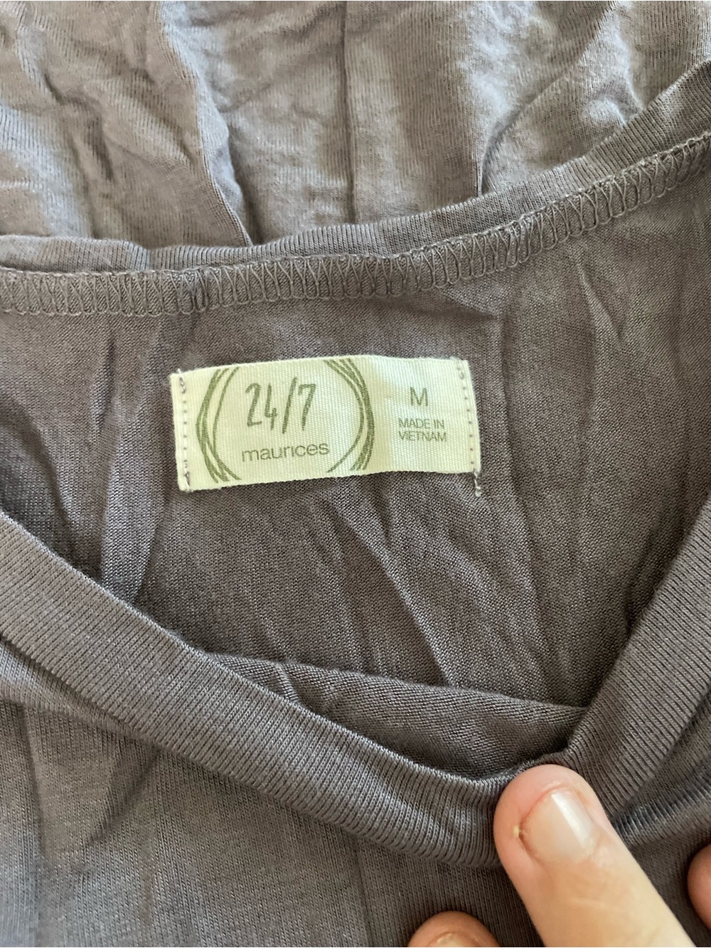 Maurices 24/7 Women's Crewneck Sweater in Taupe